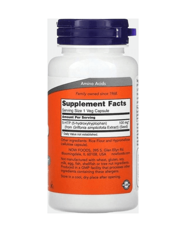 5-HTP 100mg 60 vegcaps (Now)