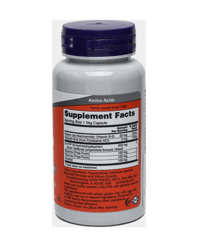 5-HTP 200mg 60 vegcaps (Now)