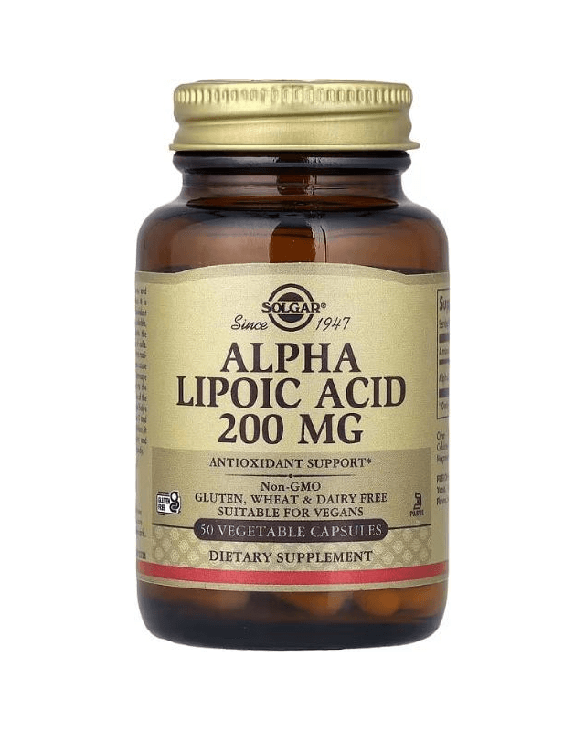 Alpha lipoic acid 200mg 50 vegcaps (Solgar)