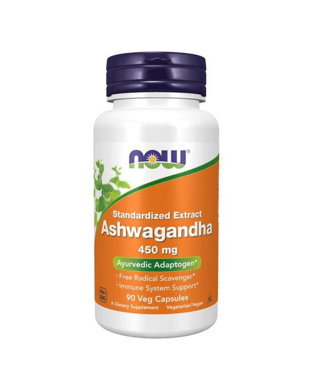 Ashwagandha 450mg 90 kaps (Now)