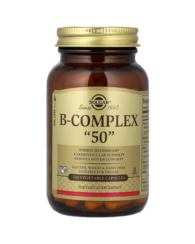 B-Complex 50mg 100 vegcaps (Solgar)