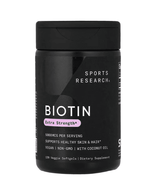Biotin 5000mg 120 vegcaps (Sport Research)