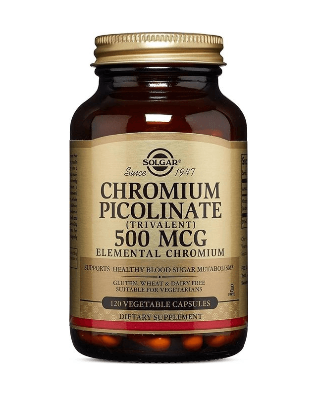 Chromium Picolinate 500mcg 120kaps (Solgar)