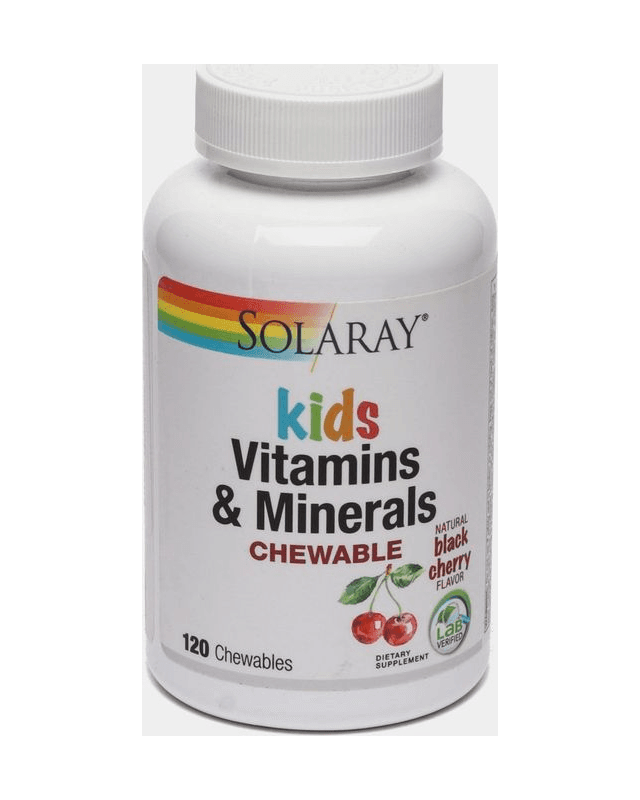 Kids vitamins & minerals black cherry 120 kaps