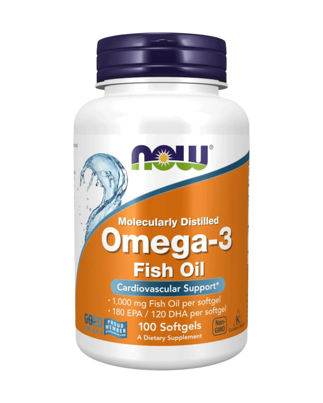 Omega-3 Fish oil. 1000mg 100 softgels (Now)