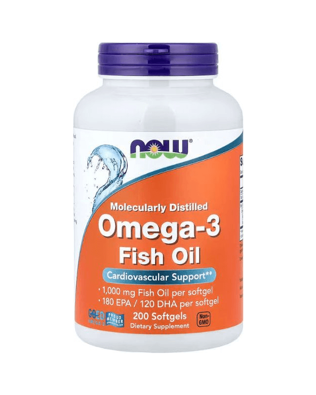 Omega-3 Fish oil 1000mg 200kap (Now)