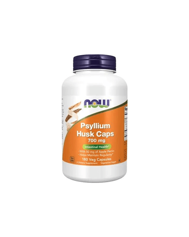 Psyllium husk caps 700mg 180 vegcaps (Now)