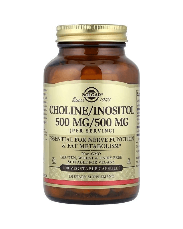Choline / Inositol 500mg 100 vegcaps