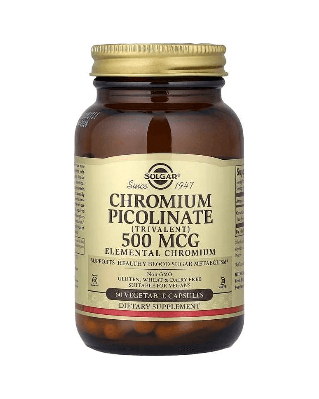 Chromium picolinate 500mcg 60 vegcaps (Solgar)