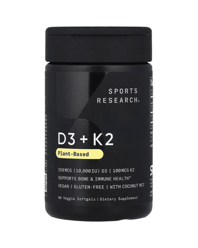 D3+K2 5.000IU / 100mcg 60 vegcaps (Sport Research)