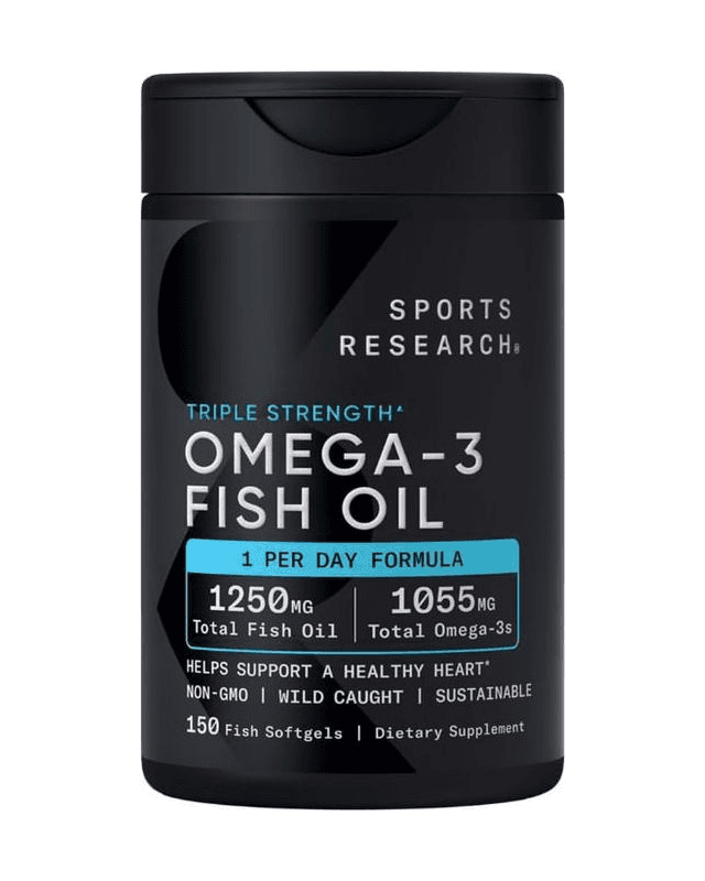 Omega-3 Fish Oil 1250mg 150 softgels (Sport Research)