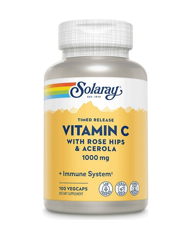 Vitamin C with Rose Hips 1000mg 100 vegcaps