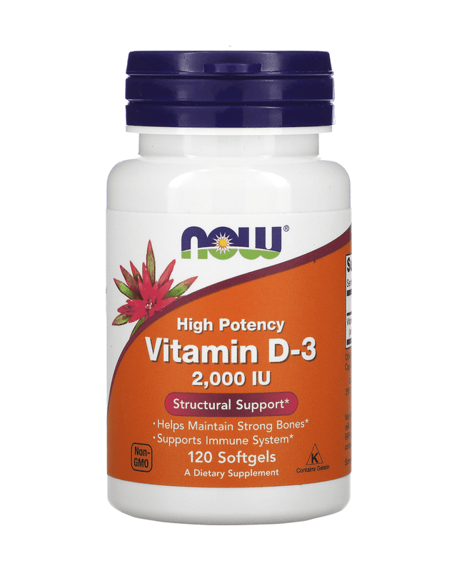 Vitamin D3 2.000 IU 120 softgels (Now)